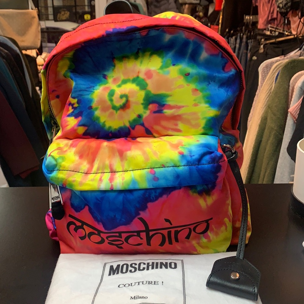 Moschino tie dye backpack Brand NEW
